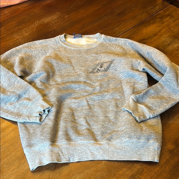 Vintage OP Gray Crewneck Sweatshirt with Embroidered Detail - Picture 1 of 8